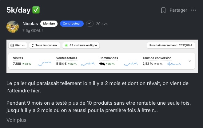 Résultat membre ECC