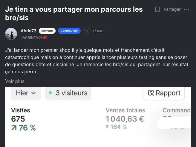 Résultat membre ECC