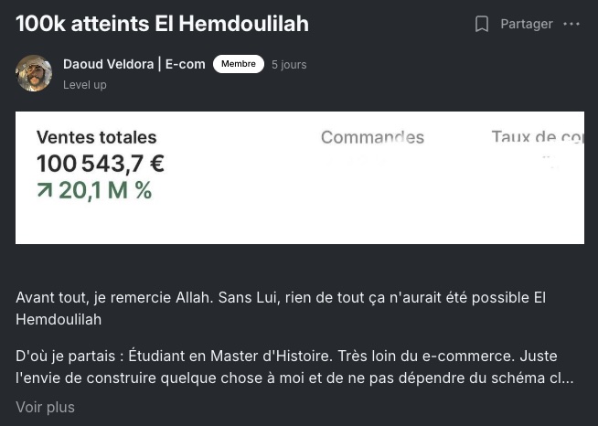 Résultat membre ECC
